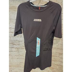 Moolah Womens Basketball Padded Compression Top Medium Breathable Rib Protection